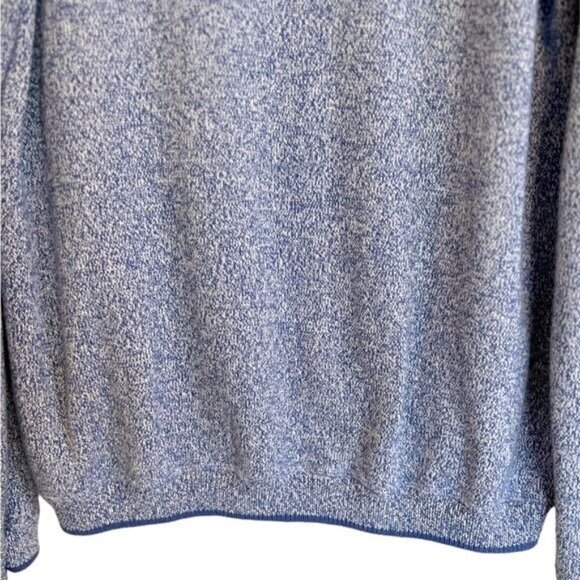 Magaschoni Men’s Sweater Size XL Marled Blue White Crewneck Cotton Blend - Picture 4 of 9